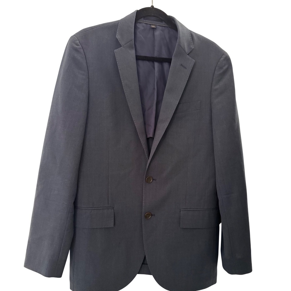 J. Crew Ludlow Traveler 38R Blue Italian Tollegno 1900 Wool Half Lined Blazer - Picture 2 of 11